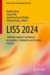 LISS 2024 : 14th International Conference on Logistics, Informatics and Service Sciences (Lecture Notes in Operations Research)