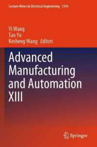 Advanced Manufacturing and Automation XIII (Lecture Notes in Electrical Engineering)