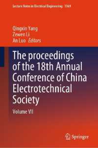 The proceedings of the 18th Annual Conference of China Electrotechnical Society : Volume VII (Lecture Notes in Electrical Engineering)