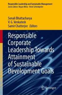 Responsible Corporate Leadership Towards Attainment of Sustainable Development Goals (Responsible Leadership and Sustainable Management)