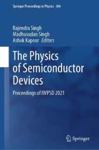 The Physics of Semiconductor Devices : Proceedings of IWPSD 2021 (Springer Proceedings in Physics)