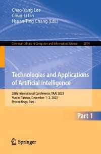 Technologies and Applications of Artificial Intelligence : 28th International Conference, TAAI 2023, Yunlin, Taiwan, December 1-2, 2023, Proceedings, Part I (Communications in Computer and Information Science)
