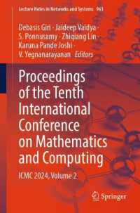 Proceedings of the Tenth International Conference on Mathematics and Computing : ICMC 2024, Volume 2 (Lecture Notes in Networks and Systems)