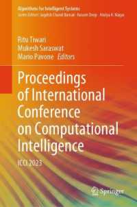 Proceedings of International Conference on Computational Intelligence : ICCI 2023 (Algorithms for Intelligent Systems)