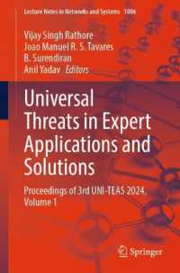 Universal Threats in Expert Applications and Solutions : Proceedings of 3rd UNI-TEAS 2024, Volume 1 (Lecture Notes in Networks and Systems)