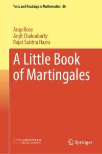 マルチンゲール読本（テキスト）<br>A Little Book of Martingales (Texts and Readings in Mathematics) （2025）
