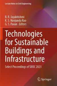Technologies for Sustainable Buildings and Infrastructure : Select Proceedings of SIIOC 2023 (Lecture Notes in Civil Engineering)