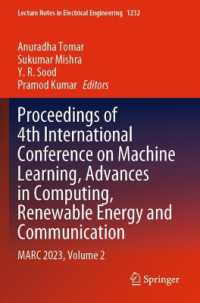 Proceedings of 4th International Conference on Machine Learning, Advances in Computing, Renewable Energy and Communication : MARC 2023, Volume 2 (Lecture Notes in Electrical Engineering)