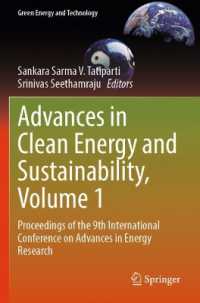 Advances in Clean Energy and Sustainability, Volume 1 : Proceedings of the 9th International Conference on Advances in Energy Research (Green Energy and Technology)