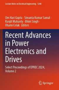 Recent Advances in Power Electronics and Drives : Select Proceedings of EPREC 2024, Volume 2 (Lecture Notes in Electrical Engineering)