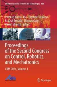 Proceedings of the Second Congress on Control, Robotics, and Mechatronics : CRM 2024, Volume 1 (Smart Innovation, Systems and Technologies)