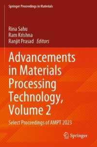 Advancements in Materials Processing Technology, Volume 2 : Select Proceedings of AMPT 2023 (Springer Proceedings in Materials)