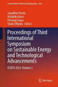 Proceedings of Third International Symposium on Sustainable Energy and Technological Advancements : ISSETA 2024, Volume 2 (Lecture Notes in Electrical Engineering) （2024）