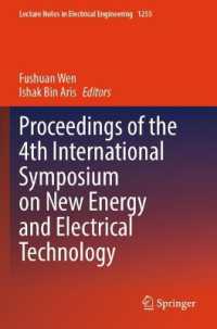 Proceedings of the 4th International Symposium on New Energy and Electrical Technology (Lecture Notes in Electrical Engineering)