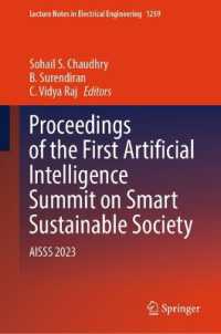 Proceedings of the First Artificial Intelligence Summit on Smart Sustainable Society : AISSS 2023 (Lecture Notes in Electrical Engineering) （2025）