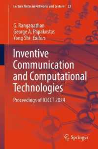 Inventive Communication and Computational Technologies : Proceedings of ICICCT 2024 (Lecture Notes in Networks and Systems) （2024）