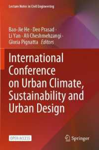 International Conference on Urban Climate, Sustainability and Urban Design (Lecture Notes in Civil Engineering)