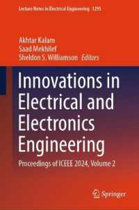 Innovations in Electrical and Electronics Engineering : Proceedings of ICEEE 2024, Volume 2 (Lecture Notes in Electrical Engineering) （2024）