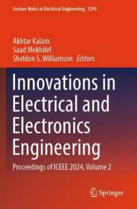 Innovations in Electrical and Electronics Engineering : Proceedings of ICEEE 2024, Volume 2 (Lecture Notes in Electrical Engineering)