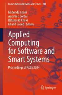 Applied Computing for Software and Smart Systems : Proceedings of ACSS 2024 (Lecture Notes in Networks and Systems) （2025）