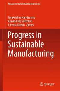 Progress in Sustainable Manufacturing (Management and Industrial Engineering)