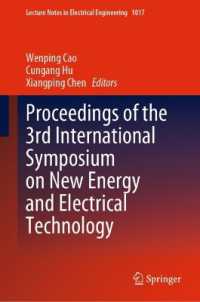 Proceedings of the 3rd International Symposium on New Energy and Electrical Technology (Lecture Notes in Electrical Engineering)