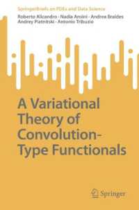 A Variational Theory of Convolution-Type Functionals (Springerbriefs on Pdes and Data Science)