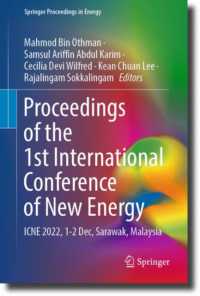 Proceedings of the 1st International Conference of New Energy : ICNE 2022, 1-2 Dec, Sarawak, Malaysia (Springer Proceedings in Energy)