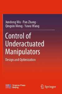 Control of Underactuated Manipulators : Design and Optimization