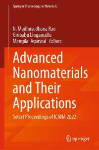 Advanced Nanomaterials and Their Applications : Select Proceedings of ICANA 2022 (Springer Proceedings in Materials)