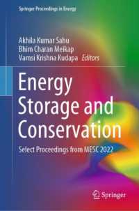 Energy Storage and Conservation : Select Proceedings from MESC 2022 (Springer Proceedings in Energy)