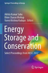 Energy Storage and Conservation : Select Proceedings from MESC 2022 (Springer Proceedings in Energy)