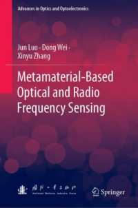 Metamaterials-based Optical and Radio Frequency Sensing (Advances in Optics and Optoelectronics)