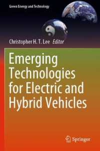 Emerging Technologies for Electric and Hybrid Vehicles (Green Energy and Technology)