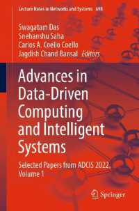 Advances in Data-driven Computing and Intelligent Systems : Selected Papers from ADCIS 2022, Volume 1 (Lecture Notes in Networks and Systems)