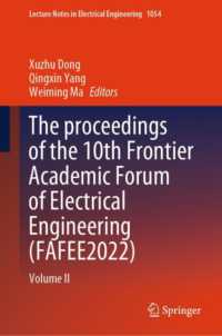 The proceedings of the 10th Frontier Academic Forum of Electrical Engineering (FAFEE2022) : Volume II (Lecture Notes in Electrical Engineering)