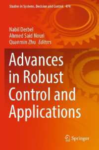 Advances in Robust Control and Applications (Studies in Systems, Decision and Control) （2023）