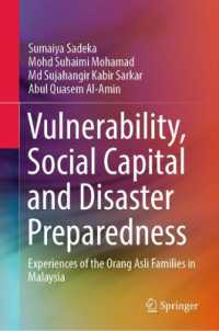Vulnerability, Social Capital and Disaster Preparedness : Experiences of the Orang Asli Families in Malaysia