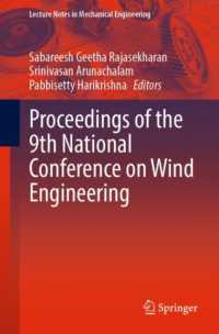 Proceedings of the 9th National Conference on Wind Engineering (Lecture Notes in Mechanical Engineering)