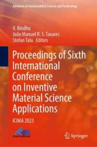 Proceedings of Sixth International Conference on Inventive Material Science Applications : ICIMA 2023 (Advances in Sustainability Science and Technology)