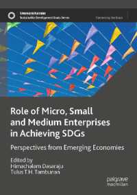 Role of Micro, Small and Medium Enterprises in Achieving SDGs : Perspectives from Emerging Economies (Sustainable Development Goals Series)