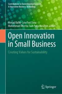 Open Innovation in Small Business : Creating Values for Sustainability (Contributions to Environmental Sciences & Innovative Business Technology) （2023）