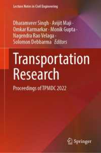 Transportation Research : Proceedings of TPMDC 2022 (Lecture Notes in Civil Engineering)