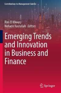 Emerging Trends and Innovation in Business and Finance (Contributions to Management Science)
