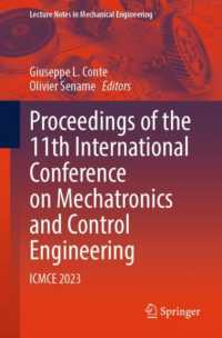 Proceedings of the 11th International Conference on Mechatronics and Control Engineering : ICMCE 2023 (Lecture Notes in Mechanical Engineering)