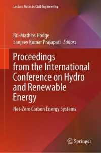 Proceedings from the International Conference on Hydro and Renewable Energy : Net-Zero Carbon Energy Systems (Lecture Notes in Civil Engineering)