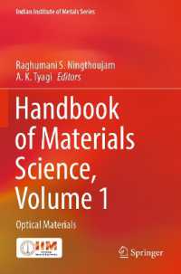 Handbook of Materials Science, Volume 1 : Optical Materials (Indian Institute of Metals Series)
