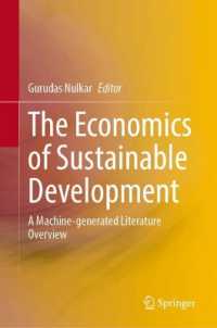 The Economics of Sustainable Development : A Machine-generated Literature Overview