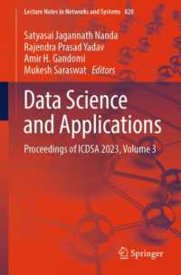 Data Science and Applications : Proceedings of ICDSA 2023, Volume 3 (Lecture Notes in Networks and Systems)