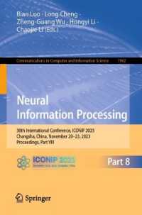 Neural Information Processing : 30th International Conference, ICONIP 2023, Changsha, China, November 20-23, 2023, Proceedings, Part II (Communications in Computer and Information Science)